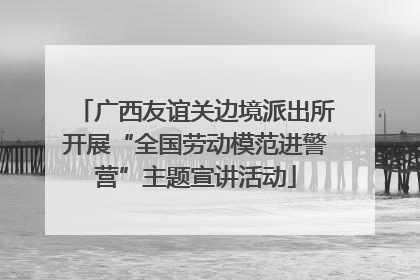 广西友谊关边境派出所开展“全国劳动模范进警营”主题宣讲活动