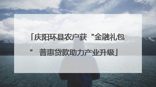 庆阳环县农户获“金融礼包” 普惠贷款助力产业升级