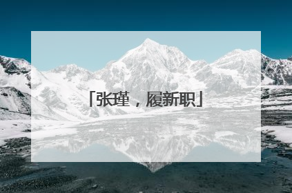 张瑾，履新职
