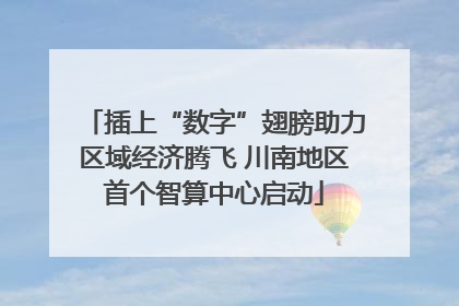 插上“数字”翅膀助力区域经济腾飞 川南地区首个智算中心启动