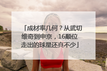 成材率几何？从武切维奇到申京，16顺位走出的球星还真不少