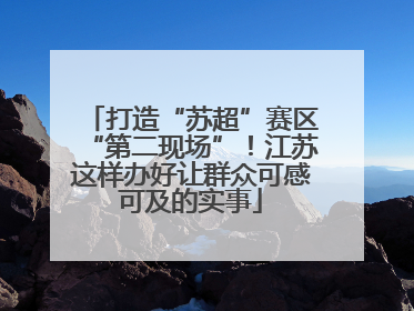 打造“苏超”赛区“第二现场”！江苏这样办好让群众可感可及的实事