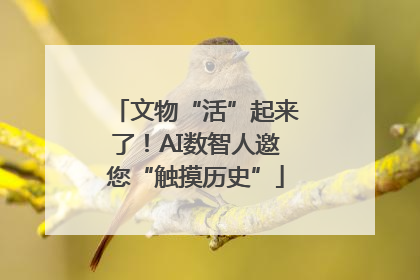 文物“活”起来了！AI数智人邀您“触摸历史”