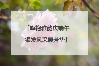 旗袍雅韵庆端午 银发风采展芳华