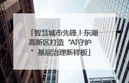智慧城市先锋！东湖高新区打造“AI守护”基层治理新样板
