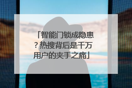 智能门锁成隐患？热搜背后是千万用户的夹手之痛
