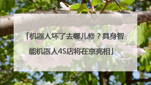 机器人坏了去哪儿修？具身智能机器人4S店将在京亮相