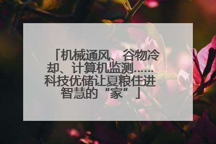 机械通风、谷物冷却、计算机监测……科技优储让夏粮住进智慧的“家”