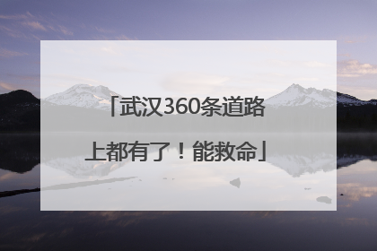 武汉360条道路上都有了！能救命