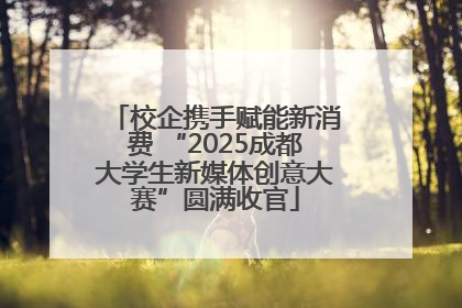 校企携手赋能新消费 “2025成都大学生新媒体创意大赛”圆满收官