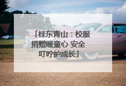 桂东青山：校服捐赠暖童心 安全叮咛护成长