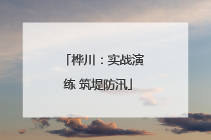桦川：实战演练 筑堤防汛