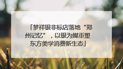 梦祥银非标店落地“郑州记忆”，以银为媒重塑东方美学消费新生态