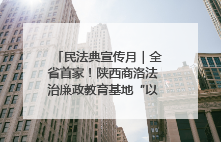 民法典宣传月｜全省首家！陕西商洛法治廉政教育基地“以案说纪”润人心