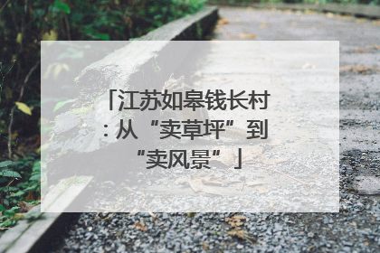 江苏如皋钱长村：从“卖草坪”到“卖风景”