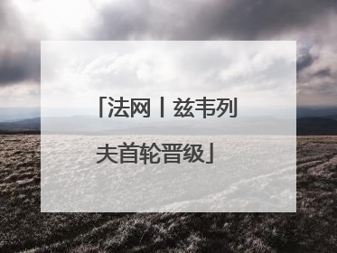法网丨兹韦列夫首轮晋级