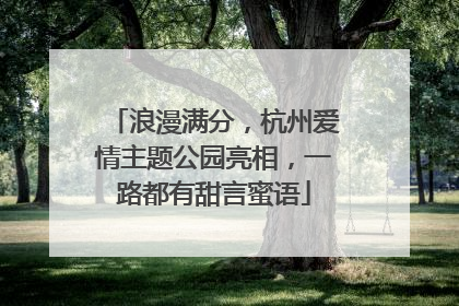 浪漫满分，杭州爱情主题公园亮相，一路都有甜言蜜语