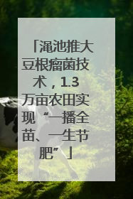 渑池推大豆根瘤菌技术，1.3万亩农田实现“一播全苗、一生节肥”