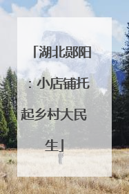 湖北郧阳：小店铺托起乡村大民生