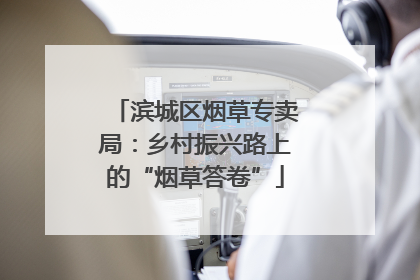 滨城区烟草专卖局：乡村振兴路上的“烟草答卷”