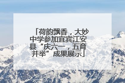 荷韵飘香，大妙中学参加宜宾江安县“庆六一，五育并举”成果展示