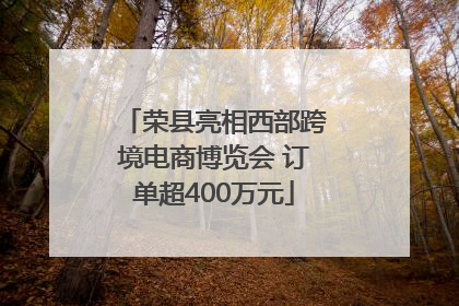 荣县亮相西部跨境电商博览会 订单超400万元