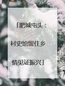 肥城屯头：村史馆留住乡情见证振兴