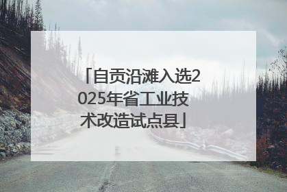 自贡沿滩入选2025年省工业技术改造试点县