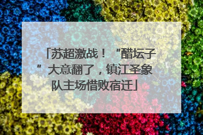 苏超激战！“醋坛子”大意翻了，镇江圣象队主场惜败宿迁
