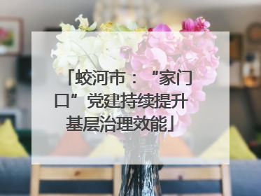 蛟河市：“家门口”党建持续提升基层治理效能