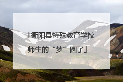 衡阳县特殊教育学校师生的“梦”圆了