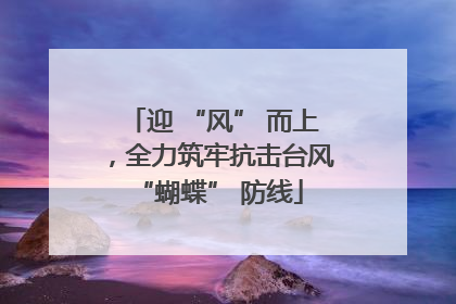 迎 “风” 而上，全力筑牢抗击台风 “蝴蝶” 防线