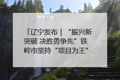 辽宁发布｜“振兴新突破 决胜勇争先”铁岭市坚持“项目为王”推进经济高质量发展