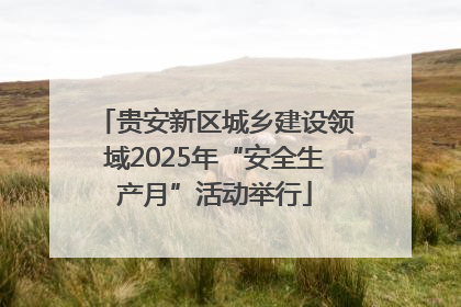 贵安新区城乡建设领域2025年“安全生产月”活动举行