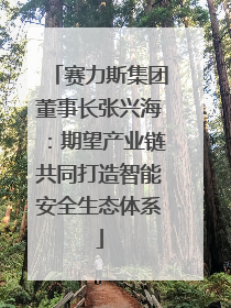 赛力斯集团董事长张兴海：期望产业链共同打造智能安全生态体系