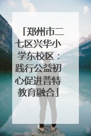 郑州市二七区兴华小学东校区：践行公益初心促进普特教育融合
