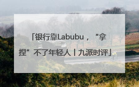 银行靠Labubu，“拿捏”不了年轻人丨九派时评