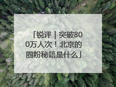 锐评｜突破800万人次！北京的圈粉秘籍是什么