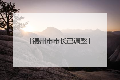 锦州市市长已调整