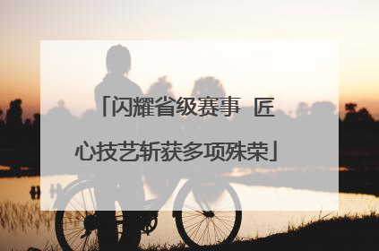 闪耀省级赛事  匠心技艺斩获多项殊荣