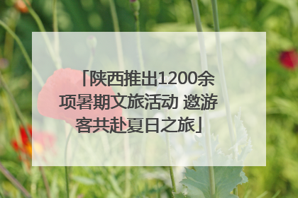 陕西推出1200余项暑期文旅活动 邀游客共赴夏日之旅