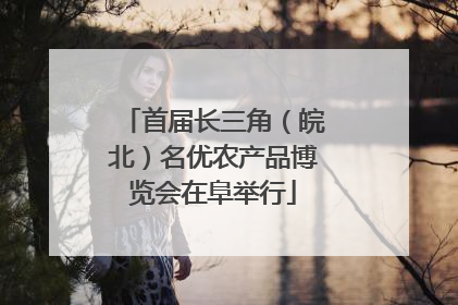 首届长三角（皖北）名优农产品博览会在阜举行