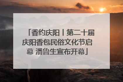 香约庆阳丨第二十届庆阳香包民俗文化节启幕 潘鲁生宣布开幕