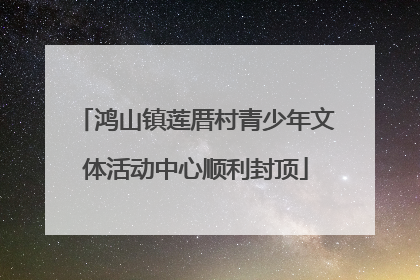 鸿山镇莲厝村青少年文体活动中心顺利封顶