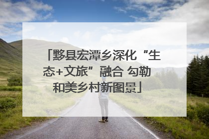 黟县宏潭乡深化“生态+文旅”融合 勾勒和美乡村新图景