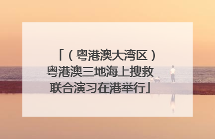（粤港澳大湾区）粤港澳三地海上搜救联合演习在港举行