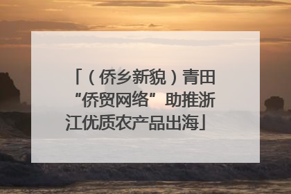 （侨乡新貌）青田“侨贸网络”助推浙江优质农产品出海