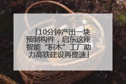 10分钟产出一块预制构件，启东这座智能“积木”工厂助力高铁建设再提速