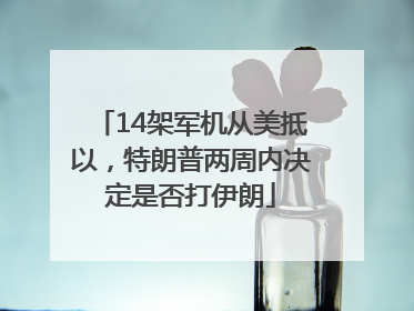 14架军机从美抵以，特朗普两周内决定是否打伊朗