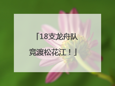 18支龙舟队竞渡松花江！